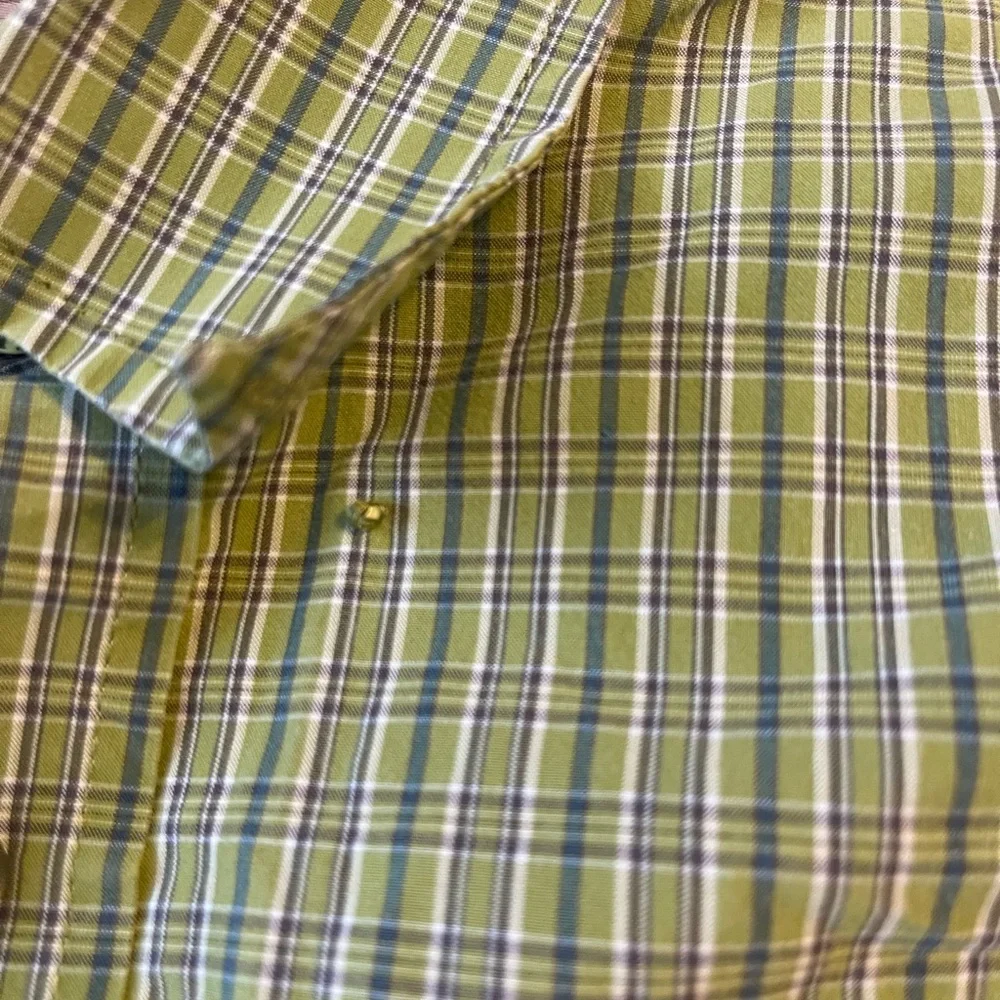 Cinch Men's Green Plaid Button-Down Shirt‎ Size Medium cowboy western